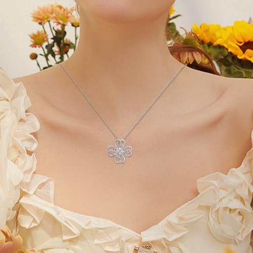 Image of Sterling Silver Pendant Necklace Charms Hypoallergenic Fashion Jewelry Dainty Valentines Day Birthday Gift for Women