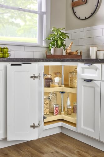 Image of REV-A-SHELF Value Line Polymer Kidney 2-Shelf Lazy Susans for Corner Base Cabinets