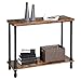 VASAGLE Industrial Console Table, Sofa Table with Iron Pipe Legs and 1.2 Inches Thick Table Top, Accent Table for Hallway, Entryway, Living Room, Rustic Brown LNT82X