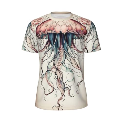 T-shirt en maille méduse homme contre la chaleur estivale