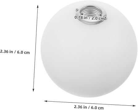 ARTIBETTER Milky Globe Lampshade Replacement for Ceiling Light Fixtures Easy to Install Decorative Cover for Sconces and Chandeliers Compatible Socket