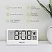 BALDR Digital Clock with Internet Time - WiFi Alarm Clock Battery Operated with Large Digital Display Internet Time, 12/24 Switchable, with Backlight, Auto Sync to Wi-Fi Weather Station, White