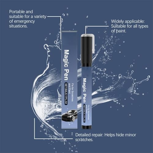 Magic Car Scratch Remover Pen, 2026 New Car Paint Repair Pen, Quick Auto Scratch Removal for Minor Scrapes, Universal Touch UpPen for All Cars, Weatherproof & Fade Resistant (1 Pcs) - 4