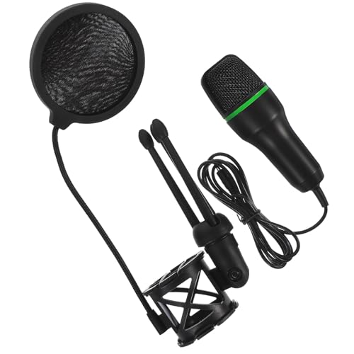 Microphone à Condensateur USB pour Gaming | Pied Stable Noir