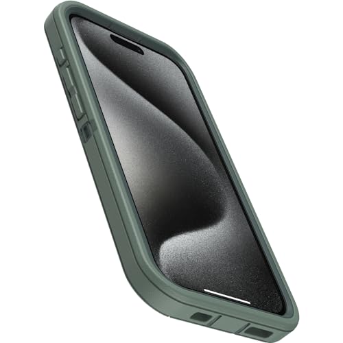 OtterBox iPhone 15 Pro (Only) Defender Series Case - Forest Ranger (Green), screenless, Rugged & Durable, with Port Protection, Includes Holster Clip Kickstand by OtterBox - Image 3