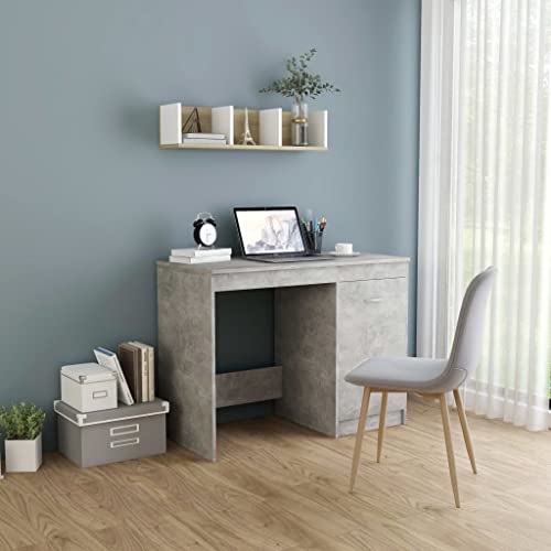 Modern Concrete Gray Desk for Enhanced Productivity and Organizat...