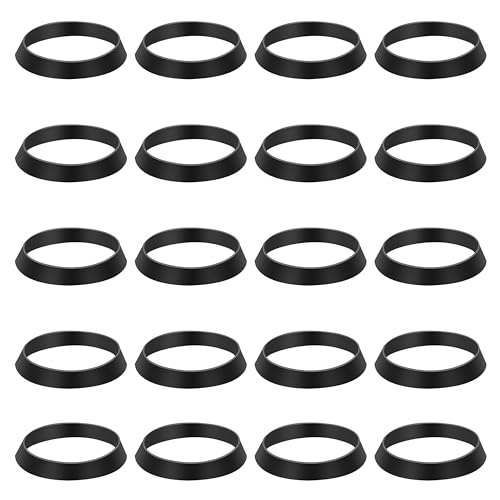 LQKS - Rubber Washer,Cone Seal Ring,Waste Pipe Seal Ring Rubber Gasket Washers Plumbing for 1 1/2 Inch Drain Pipe Sink Drains (20)