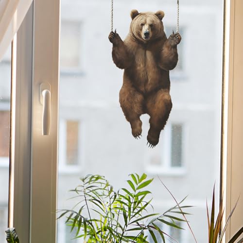 Vinilo Decorativo Achang Oso Grizzly 3D Efecto Removible miniatura 6