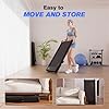 Lacuffy Walking Pad, 6% Walking Pad with Incline, No-Assembly Walking pad Treadmill with APP and Remote Control, LED Display, 2.5 HP Quiet Under Desk Treadmills, 300 lbs Capacity