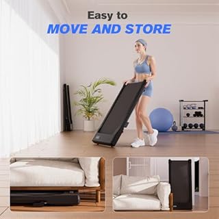 Lacuffy Walking Pad, 6% Walking Pad with Incline, No-Assembly Walking pad Treadmill with APP and Remote Control, LED Display, 2.5 HP Quiet Under Desk Treadmills, 300 lbs Capacity