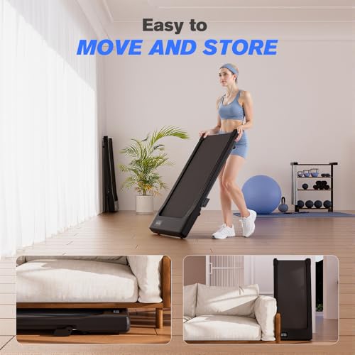 Lacuffy Walking Pad, 6% Walking Pad with Incline, No-Assembly Walking pad Treadmill with APP and Remote Control, LED Display, 2.5 HP Quiet Under Desk Treadmills, 300 lbs Capacity - Image 3