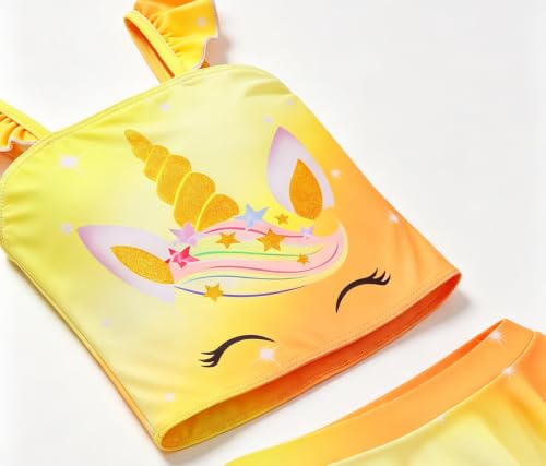 Image of Akokvlar Two Pieces Swimsuit Mermaid Bikinis Tankini Bathing Suit for Little Girls