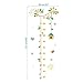 Medidor altura niños Pegatina pared vinilo decorativo casita pajaros para cuartos bebes...