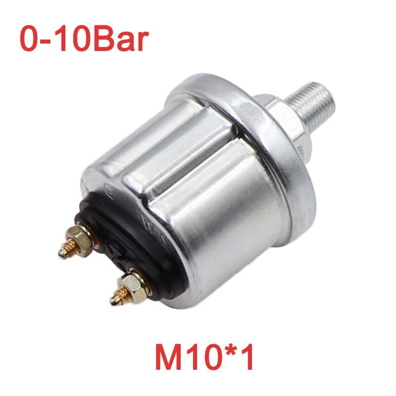 52MM 3 In 1 水温 油圧 電圧 多機能ゲージ 赤色バックライトアラーム付き ボート ヨット RV キャンピングカー用 (C