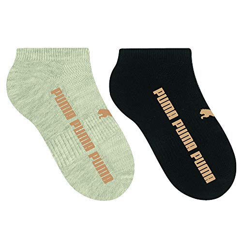 Meia Sapatilha Kit 2 Pares, Puma, Feminino, Mescla Claro/Preto, 34/38