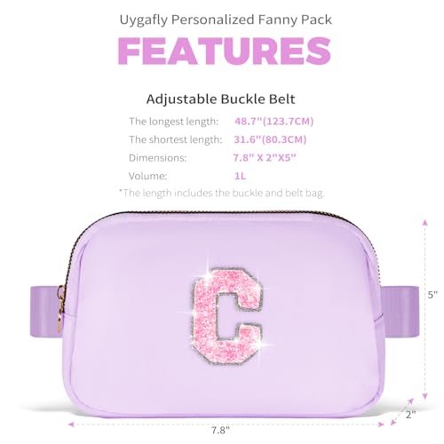 Image of Uygafly Gift for Teen Girls Kids Daughter Her - Birthday Gifts for 3 4 5 6 7 8 9 10 11 12 13 Year Old Girls,Fanny Pack Crossbody Bag Purse Belt Bag Cute Trendy Stuff | Lavender,C