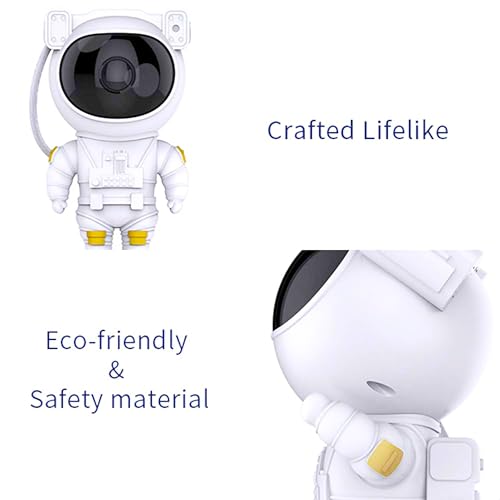 Image of VGRASSP 360 Rotating Astronaut Galaxy Projector Night Lamp with Nebula Stars, Remote Control, Timer, Colorful LED Sky Light for Bedroom, Gaming Room, Party - Multicolor