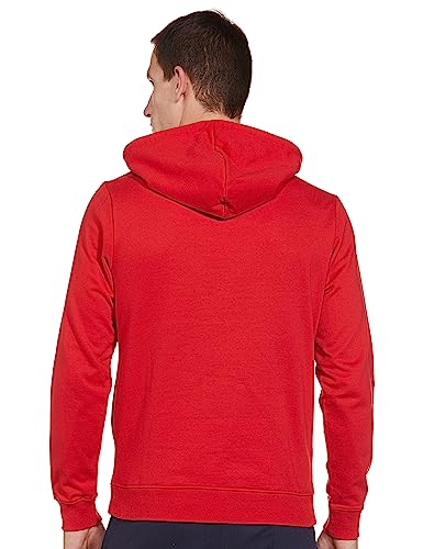 Image of The Indian Garage Co Men Regular Fit Typography Overhead Hooded Sweatshirt