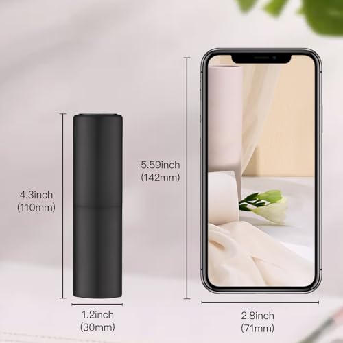Image of Toureal 20ml Perfume Atomiser for Travel (3 PCS), Refillable Spray Bottles, Aftershave Dispenser (Black)