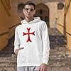 lepni.me Hoodie Sweatshirt The Knight Templar Red Cross Order of Solomon's Temple (L White Multi Color) #1