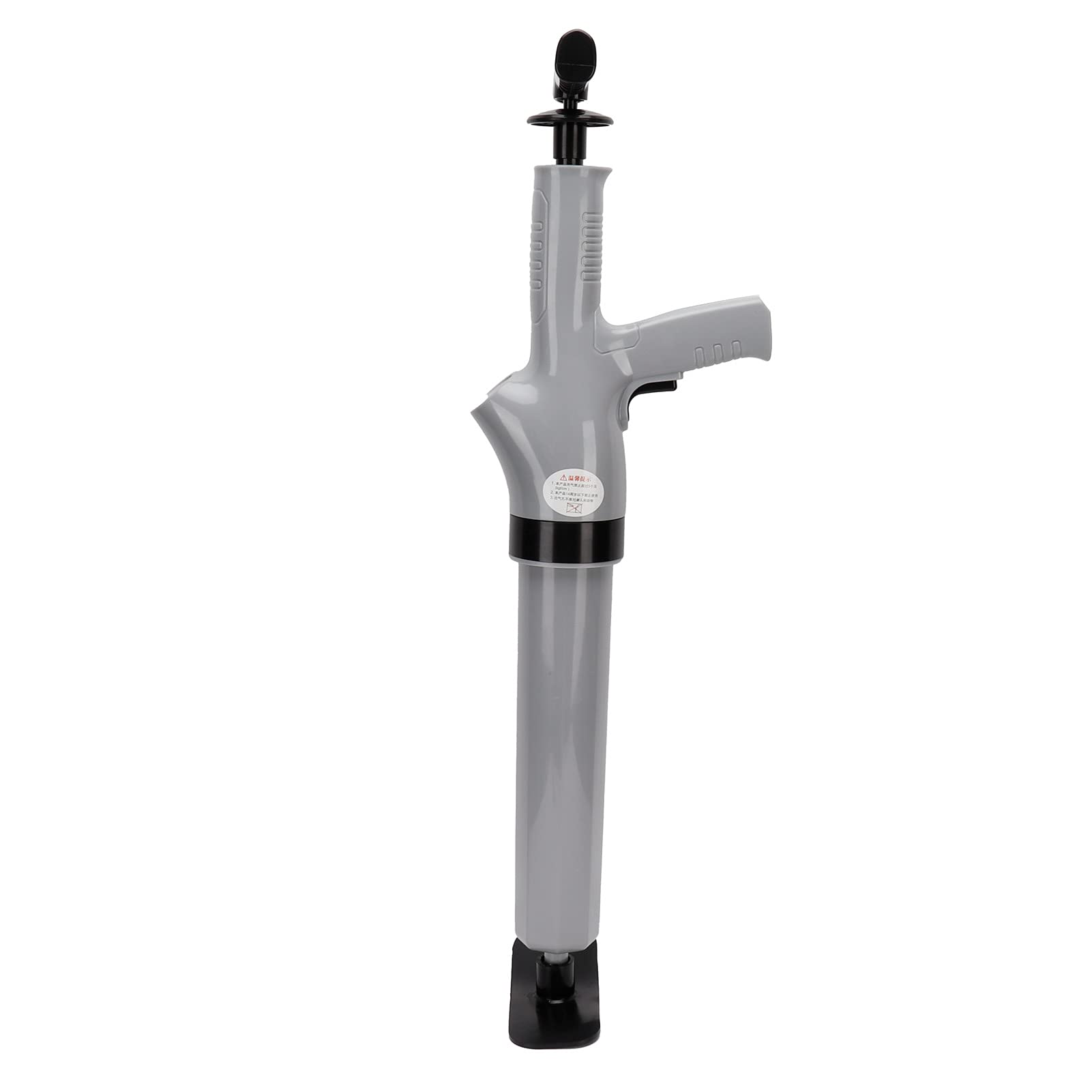 lyrlody Desatascador de Bomba, Desatascador de Aire Comprimido con Indicador de Presión de Aire, Desatascador de Fregadero para Inodoro, Fregadero, Suelo, Lavabo, Baño, 66x22,5 Cm(Gris)