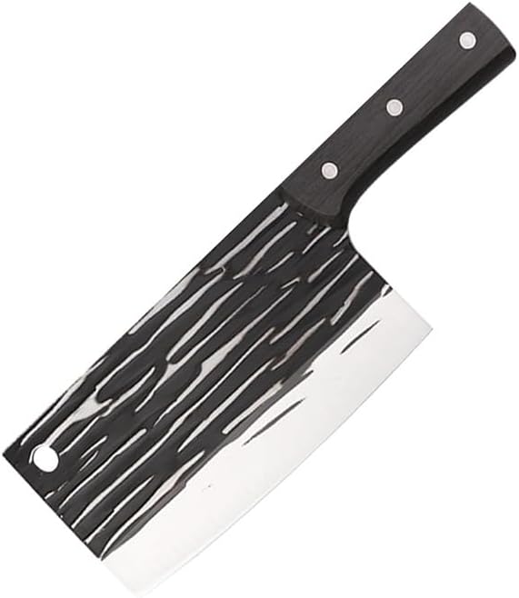 Meat Cleaver,Cleaver Knife 7.5 Inch Kitchen Cleaver Chopping Slicing Dual-Purpose Forged Knife Chinese Cooking Knife With Wood Handle Meat Fish Cutting Tools, LAMAJIGA5844