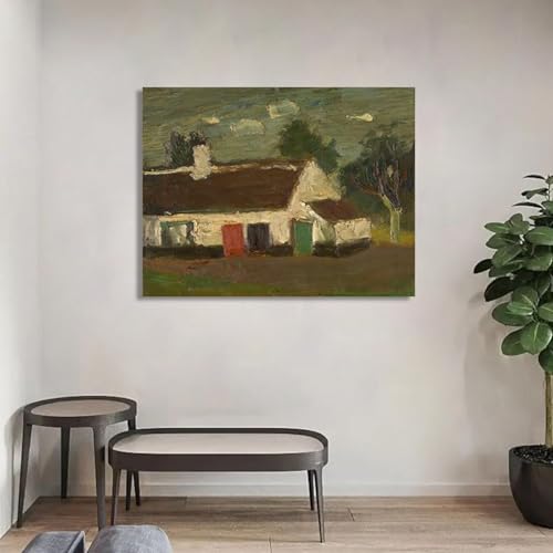 Toile murale de ferme ancienne grange paysage rustique - 3
