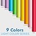 Colored Copy&Print Paper 8.5X11 Inches,180 Sheets 9 Colors Rainbow A4 Printer Paper 20 lb/90GSM Colored Origami Paper for Cutting DIY Kids Art Craft