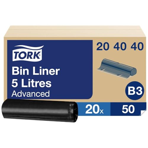 Tork afvalzakken voor afvalbak 5L,39x39x12cm, doos a 1000 stuks