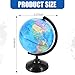 KISEER Rotating World Globe 6 Inch Spinning Earth Globe with Stand for Kids Learning Geography Classroom Education or Office Home Decorations