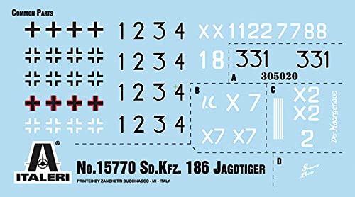 Italeri 15770 1:56 Dt. Sd.Kfz.186 Jagdtiger-Modellbau, Bausatz, Standmodellbau, Basteln, Hobby, Kleben, Plastikbausatz… – Bild 4