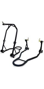 VEVOR Bequille Moto Pour Roue Arriere Charge 0,39 T Bequille DeAtelier