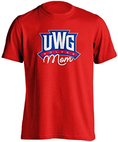 Sport Your Gear West Georgia Wolves Mom Proud Parent T-Shirt (Red, L)