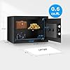 Bonsaii Safe, 0.6 Cubic Safe Box with Electronic Keypad, Removable Shelf, for Valuables Jewelry and Documents in Home, Hotel, or Business, 9.84" x 13.78" x 9.84" Inches, SF002 #1