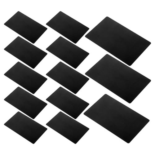 Cartes de visite en aluminium noir mat 86x54mm pour gravure laser