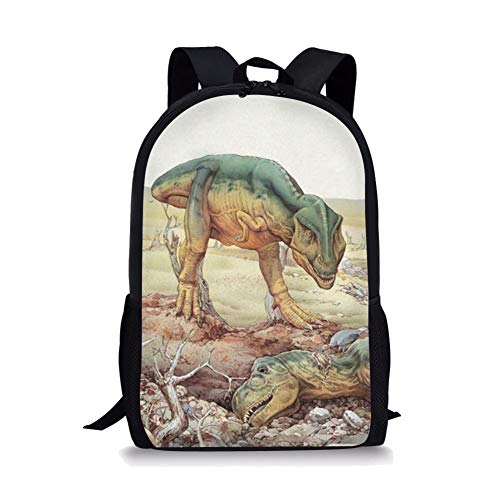 Polero: Mochila infantil con diseño del dinosaurio  escolar  con asas  con impresión