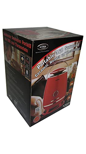 Optimus H-7231 Portable Oscillating Ceramic Heater With Thermostat & Led Display, Standard, White #TOP6