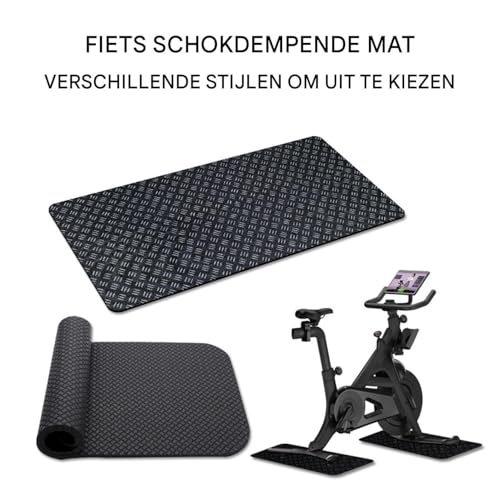Mate para bicicleta de ejercicio base de doble cara gruesa antideslizante para cinta de correr 6
