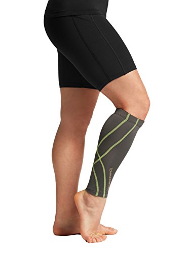 Tommie Copper Mangas Performance Calf 2.0, Cinza ardósia/Tecido Sulphur Stich, Grande