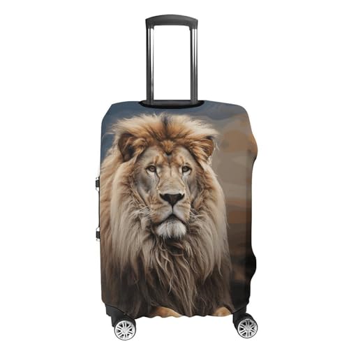 Creative Animals Lion Luggage Cover, Washable Elastic Suitcase Cover Protector Fit 18-32 Inch Luggage3