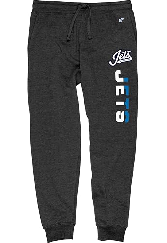 Blue 84 Men's Standard NHL Officially Licensed Sweatpants Jogger Outlier Charcoal