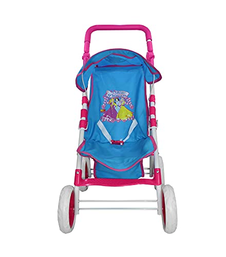 Carrinho luxo premium shine princess boneca - azul turquesa