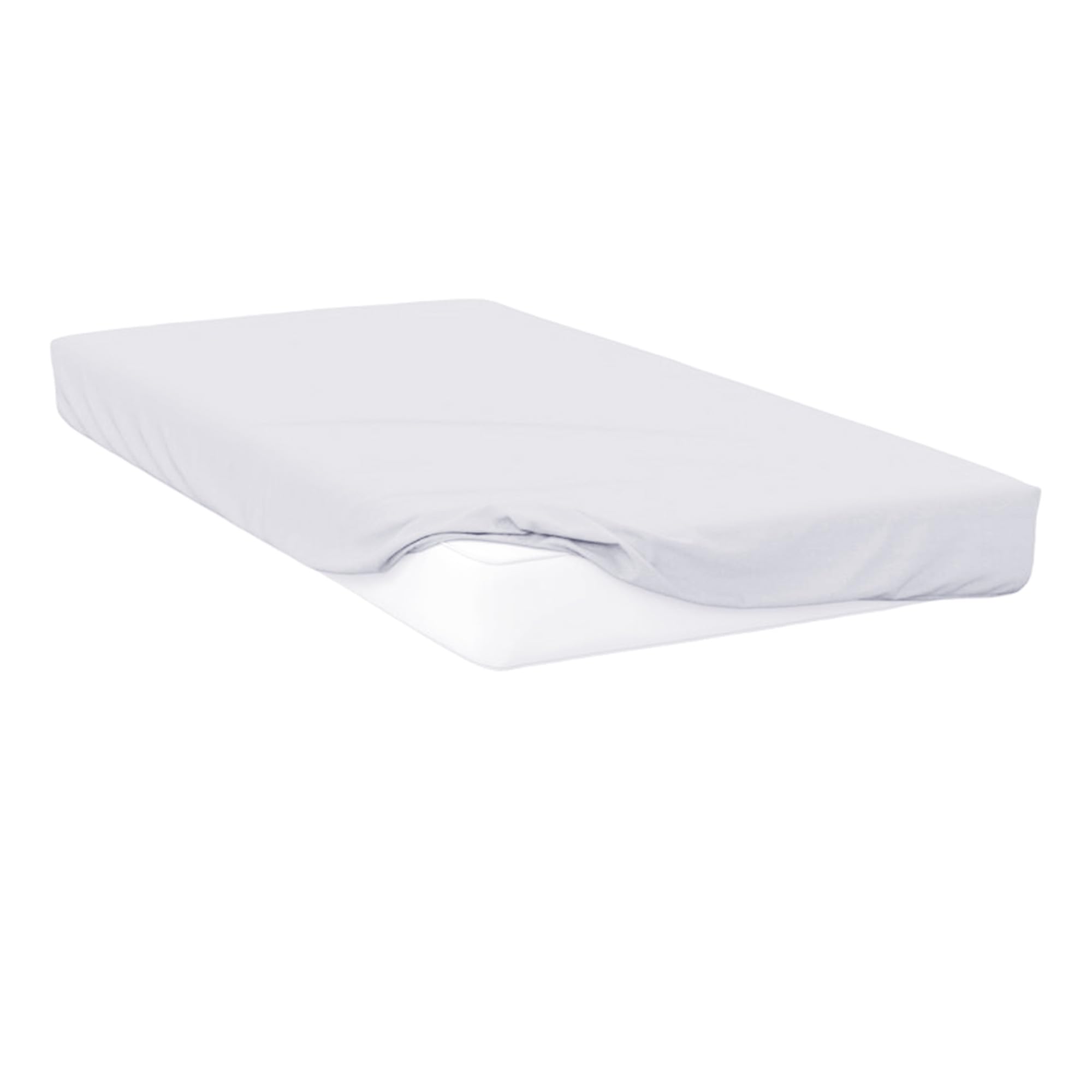 Belledorm White Jersey 25Cm Fitted Sheet Bunk 75X200cm