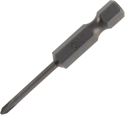 Miniatura 4 de Auniwaig Juego de 10 brocas Phillips, 0.098 in PH0 Phillips Cross, vástago hexagonal de 1/4 pulgadas, 1.969 in de longitud de acero S2 con magnético