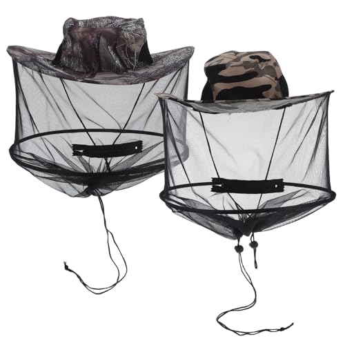 ibasenice 2 Pezzi di Cappello da Apicoltore Traspirante E Portatile Cappello da Pescatore per Giardinaggio Allaperto Apicoltura