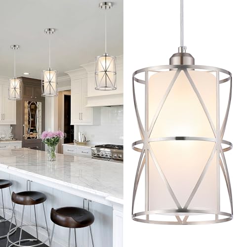 Zlierop Pendant Lights Kitchen Island with Frosted...