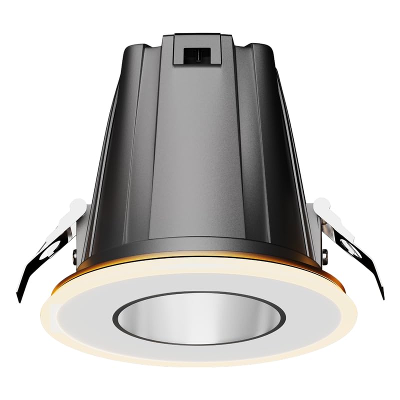 Image of Jaquar 9W + 3W Twilite Round COB Light for Ceiling | Warm White | 3-Way Mood Light with Ring Ambience | High Lumen Efficiency Spotlight for False Ceiling (Cutout ? 70mm) | Pack of 1