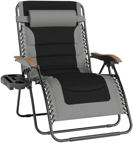 MAISON ARTS Oversized XXL Padded Zero Gravity Chair, 30" Wide Sea...