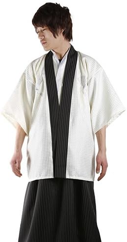 Amazon Co Jp ノーブランド品 脱ぎ着ラクラク 粋な男の一張羅 武士服 セット 全2色 ホワイト ホビー