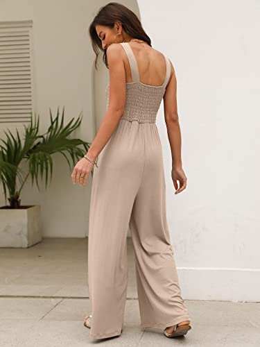 Automet Womens Jumpsuits Casual Jumpers Rompers Summer Outfits Loungewear Sleeveless Sexy Loose Overalls 2023 Comfy Fashion Clothes #TOP1